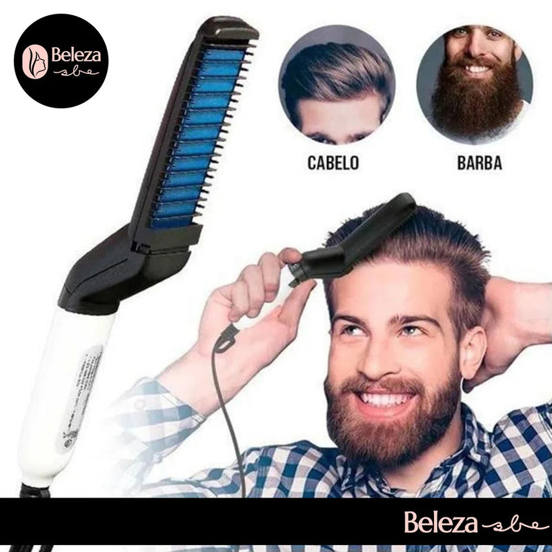 Escova Modeladora para barba e cabelo