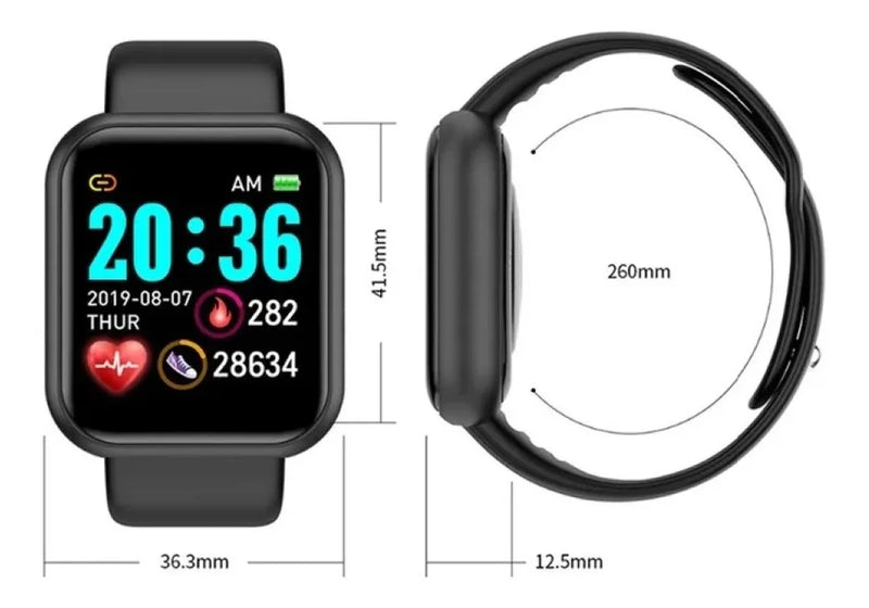 Smart Watch com monitor cardíaco e pressão